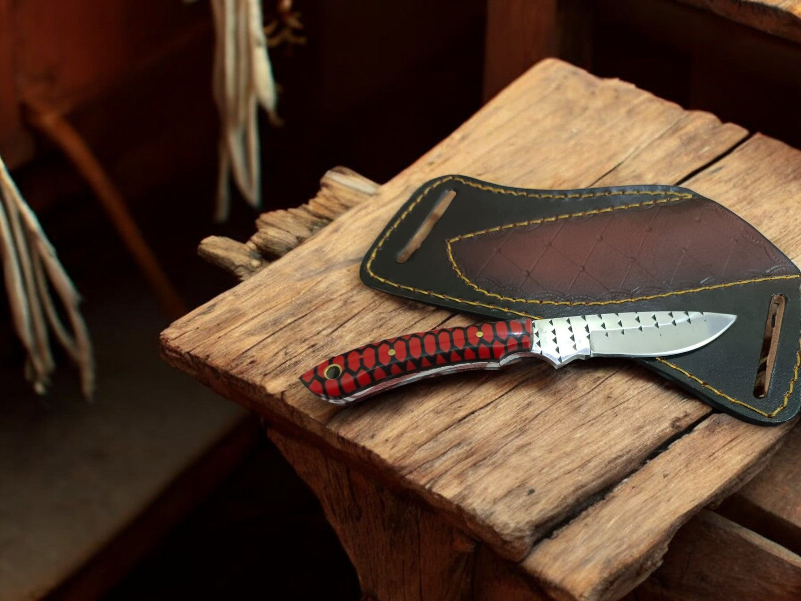 Belt Rasp Custom Handmade Belt Knife – Rasp Tool Steel Blade – Fruit Hunters