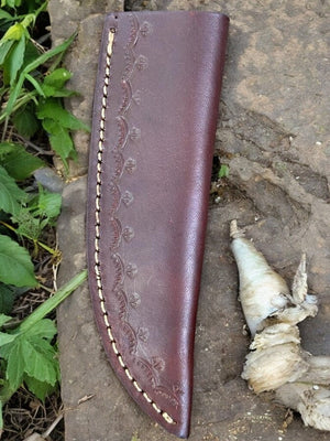 Custom Handmade Hunting Knife – Damascus Steel Blade